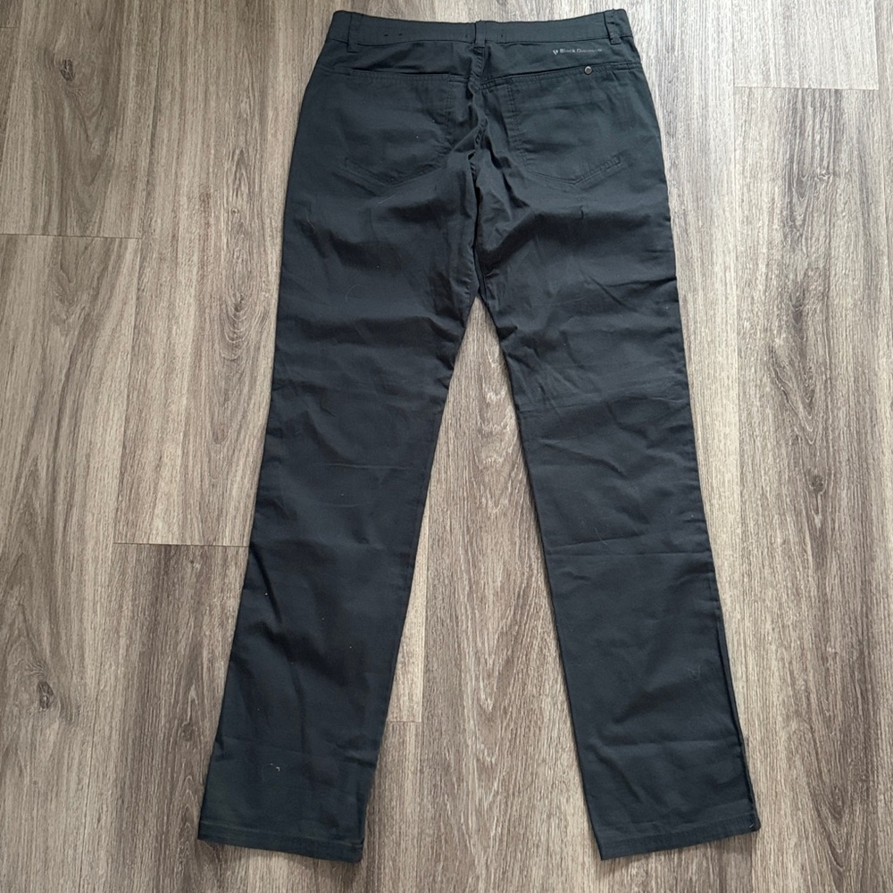 Black Diamond Black Pants Low Rise Athletic Pants Size 4  outdoor Straight Leg - Picture 2 of 6